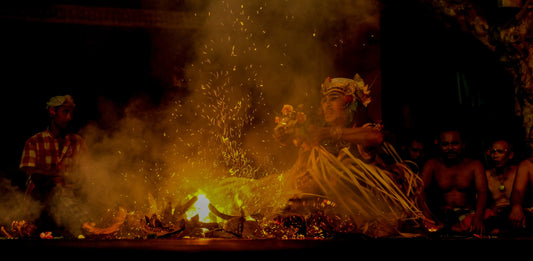 Bali Monkey Forest, Art Village, & Traditional Market Private Day Tour with Kecak Fire Dance Show
