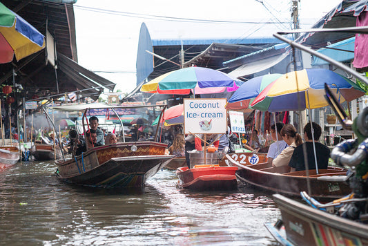 Bangkok Floating Markets Day Tour from Siam Paragon
