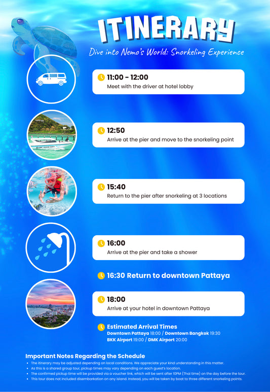 Dive into Nemo's World – Snorkeling Experience from Pattaya