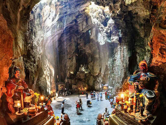 From Da Nang: Linh Ung Pagoda, Marble Mountains & Hoi An Day Tour