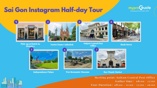 Saigon Instagram Half-day Tour with Iconic of Ho Chi Minh City
