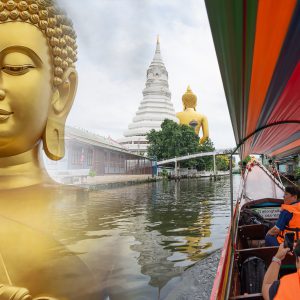 Big Buddha (Wat Paknam) and Canal Longtail Boat Sightseeing Tour