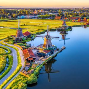 Zaanse Schans Windmill Village with Cheese Tasting and Clog Factory