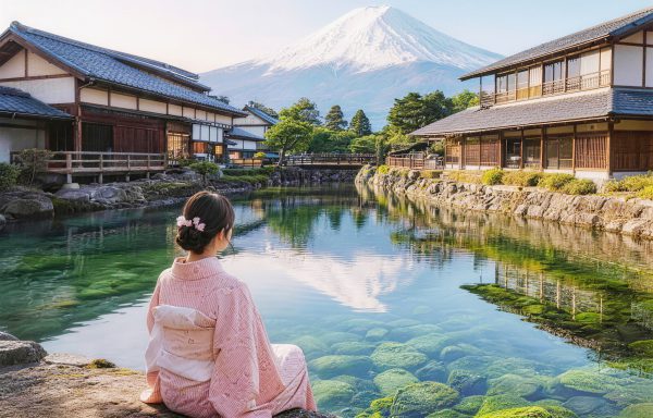 [Mount Fuji Tour & Outlet Shopping/Hot Springs Trip] Mount Fuji 5th Station/Arakurayama Sengen Park & Oshino Hakkai & Gotemba Premium Outlets/Hot Spring Day Trip (with Lunch Option, Departing from Tokyo)